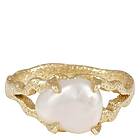 Snö Of Sweden Brittany Big Pearl Ring Gold Medium