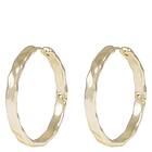Snö Of Sweden Domino Hoop Earring Gold 30mm