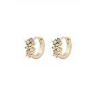 Snö Of Sweden Envy Small Irregular Earring Gold/Light Mix Onesize