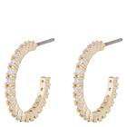 Snö Of Sweden Envy Thin Oval Earring Gold/Clear Onesize