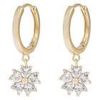 Snö Of Sweden Nisi Flower Pendant Earring Gold Onesize
