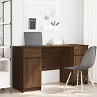 vidaXL Skrivbord Brun Ek 140x49x76 cm Konstruerat trä