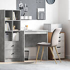 vidaXL Skrivbord Betonggrå MDF med betonglook 70 x 50 x 76 cm Enkelt