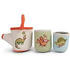 Filibabba Neoprene Bath Toys Dino Activity Cups