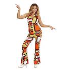 70-tals Jumpsuit Dam Maskeraddräkt X-Small