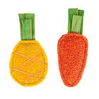 TIAKI prasslande frukter 2-pack kattleksaker 2-pack