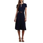 Ralph Lauren Belted Georgette Dress