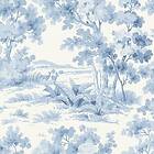 Boråstapeter Blue & White Countryside Morning tapet 6142