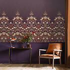 Graham & Brown Strawberry Thief Plum Fixed Size Mural 125301
