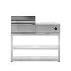 MyOutdoorKitchen Nordic Line Free-standing charcoal grill with side burner Stain