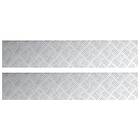 vidaXL Aluminium Checker Plattor 2 st Halkfria 100x20 cm