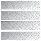 vidaXL Aluminium Rutplattor 4 st Halkfri 90x20 cm