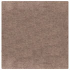 vidaXL Shaggy Mat Hög Lugg Brun 160x160 cm PP