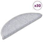 vidaXL Trappmattor 30 st ljusgrå 56x17x3 cm