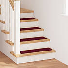 vidaXL Trappmattor med latexbakgrund Bordeaux 20x75 cm