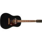 Gretsch Deltoluxe Dreadnought Walnut Fingerboard Tortoiseshell Pickguard Black