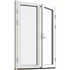 VillaFönster Fönster-Ytterdörr, helglasad (par) Aluminiumbeklätt 12x22 Vänster