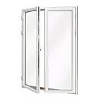 VillaFönster Fönsterdörr, helglasad (par) Eco 0,9 Vitmålad 12x23 Vänster