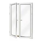 VillaFönster Fönsterdörr, helglasad (par) Eco 0,9 Aluminiumbeklädd 15x24 Höger