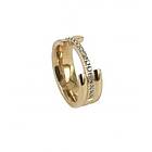 astrid&agnes Lucy Wide Ring Gold