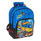 Hot Wheels Skolryggsäck Let's race Blå Svart 32 x 42 x 15 cm