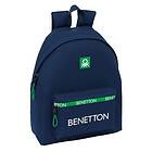 Benetton Skolryggsäck Green Marinblå 33 x 42 x 15 cm