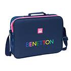 Benetton Skolryggsäck Damero Marinblå 38 x 28 x 6 cm