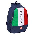 Benetton Skolryggsäck Flag Marinblå 32 x 44 x 16 cm