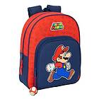 Super Mario Skolryggsäck Trick Röd Mörkblå 28 x 34 x 10 cm