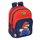 Super Mario Skolryggsäck Trick Röd Mörkblå 32 x 42 15 cm