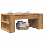 vidaXL Soffbord artisan ek 102x55x42 cm konstruerat trä