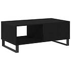 vidaXL Soffbord svart ek 90x50x36,5 cm konstruerat trä