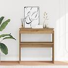 vidaXL Konsolbord artisan ek 80x30x80 cm konstruerat trä