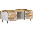 vidaXL Soffbord 100x54x40 cm massivt mangoträ