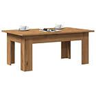 vidaXL Soffbord artisan ek 100x60x42 cm konstruerat trä