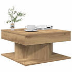 vidaXL Soffbord artisan ek 55x55x30 cm konstruerat trä