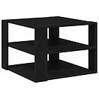 vidaXL Soffbord svart ek 59,5x59,5x40 cm konstruerat trä