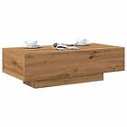 vidaXL Soffbord artisan ek 100x49,5x31 cm konstruerat trä
