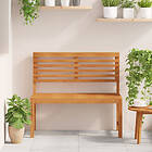 vidaXL Trädgårdbänk 100x50x91 cm Solid Akacieträ