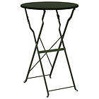vidaXL Fällbart Bistrobord Mörkgrönt Ø50x71 cm Pulverbestruket Stål