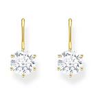 Thomas Sabo large zirconia stone 18k guldpläterade örhängen H2287-414-14