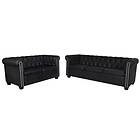 vidaXL Chesterfield (2-sits + 3-sits )