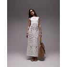 TOPSHOP Knitted Crochet Maxi Dress