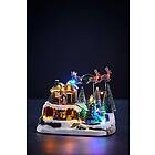 Nordform Flying Santa Christmas Village 18LED