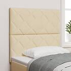 vidaXL Sänggavel diamantblock design grädde 90 cm tyg, Sänggavel diamantblock design grädde 180 cm tyg