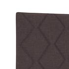 vidaXL Sänggavel Diamantblock Design Mörkbrun 90 cm Tyg, Sänggavel Diamantblock 