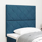 vidaXL Sänggavel Diamantblock Design Mörkblå 100 cm Sammet, Sänggavel Diamantblo
