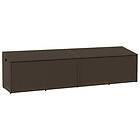 vidaXL Förvaringslåda för trädgården brun 220x50x58 cm konstrotting
