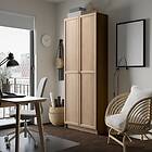 IKEA BILLY bokhylla med dörrar, ekmönstrad, 80x30x202 cm, cm 80x30x202 cm