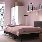 IKEA ÄLVDALEN 3-sits bäddsoffa med schäslong, knisa mörkgrå, mörkgrå Bredd: 196 cm
